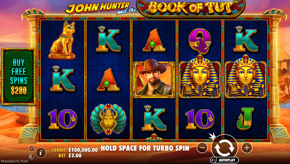 John Hunter & The Book Of Tut (Pragmatic Play) Image 1
